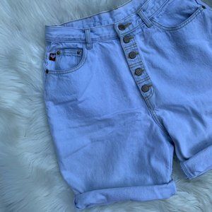 🌑 S O L D 🌑 80's Light High Rise Button Fly Shorts